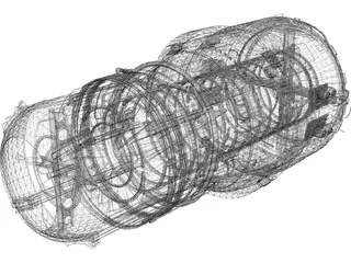 FZ Engine 3D Model