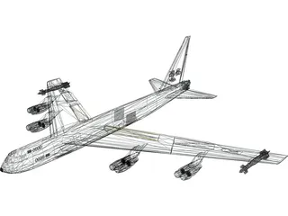 Boeing B-52 Stratofortress 3D Model