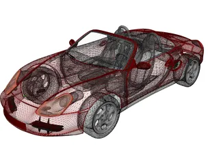 Porsche Boxster 3D Model