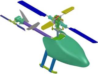 RC Helicopter 3D Model