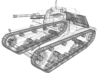 Polish Tank (1939) 3D Model