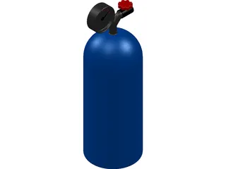 Nitrous Oxide Cilinder 3D Model