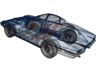 Chevrolet Corvette Stingray (1964) 3D Model