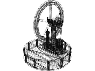 Miser Stirling Engine 3D Model