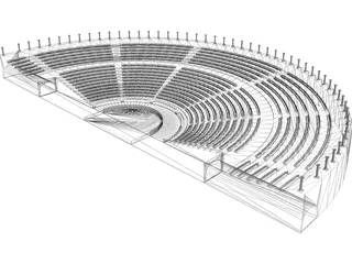 Odeon Amphitheater 3D Model