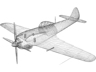 A6M2-0 Airplane 3D Model