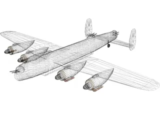 Avro Lancaster 3D Model