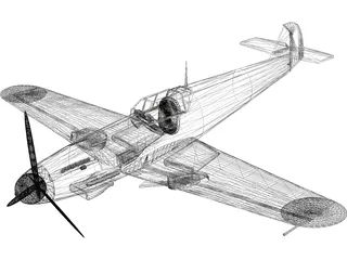 Messerschmitt ME-109 F1 3D Model