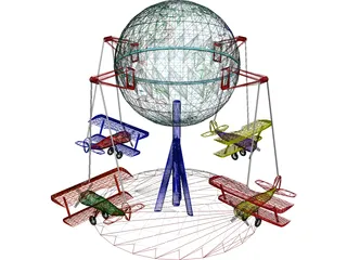 Toy Carousel 3D Model