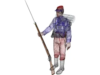 Soldier (1879) 3D Model