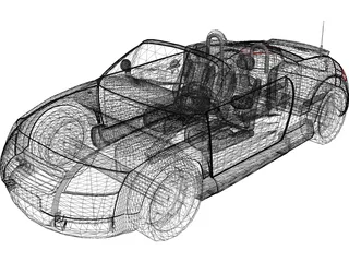 Audi TT Roadster (1999) 3D Model