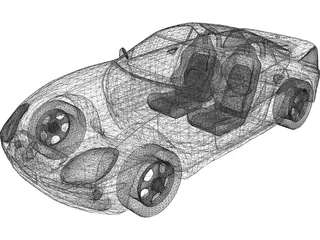 Mercedes-Benz SLK (1996) 3D Model