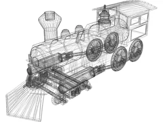 Steamtrain 3D Model