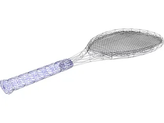 Tennis Racquet 3D Model