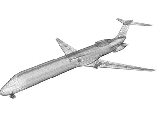 McDonnell Douglas MD-80 3D Model