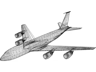 KC-135R Stratotanker 3D Model
