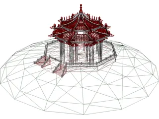 Chinese Building 3D Model