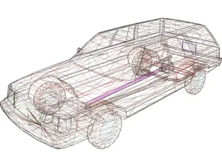 Plymouth Reliant Wagon (1985) 3D Model