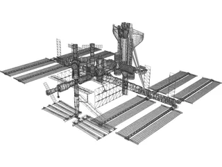 International Space Station 3D Model