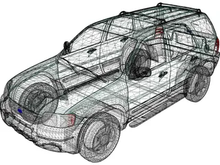 Ford Escape XLT (2001) 3D Model