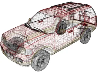 Ford Explorer (2001) 3D Model