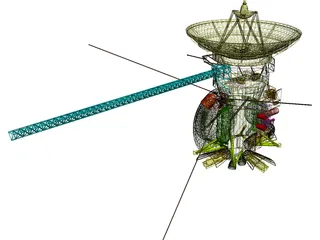 Cassini Satellite 3D Model