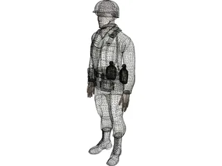 Soldier Male 3D Model