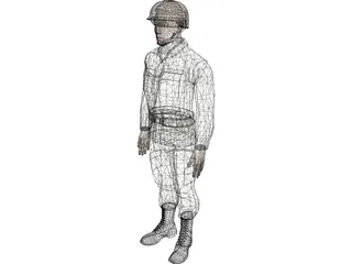 Soldier Male 3D Model