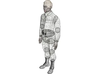 Soldier Male 3D Model