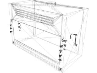 6 Inch Laboratory Fume Hood 3D Model