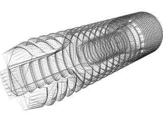 Dental Implant 3D Model