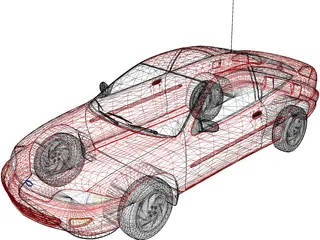 Chevrolet Cavalier Coupe (1998) 3D Model