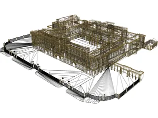 Palace Buckingham 3D Model