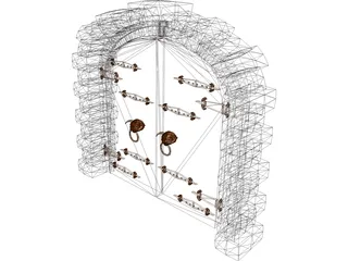 Archway Door 3D Model