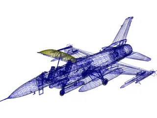 F-16D 3D Model