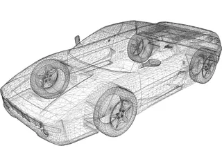 Ferrari F355 Coupe (1995) 3D Model