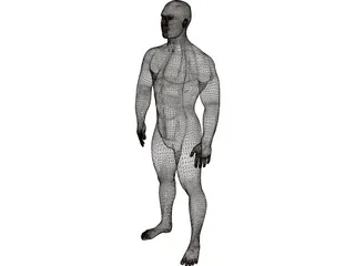 Muscle Man 3D Model