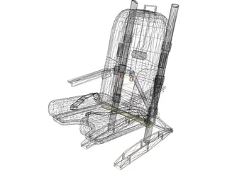 Pilot Seat 3D Model