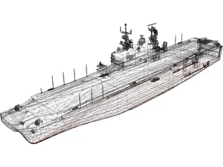 LHA-2 Saipan 3D Model