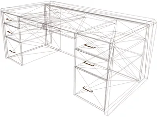 Desk 3D Model