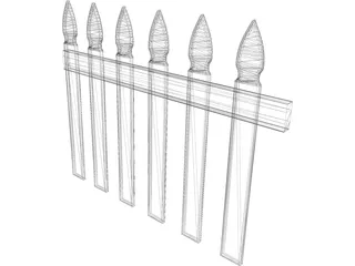 Fence Picket 3D Model