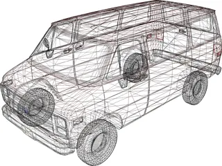 Chevrolet Van (1985) 3D Model