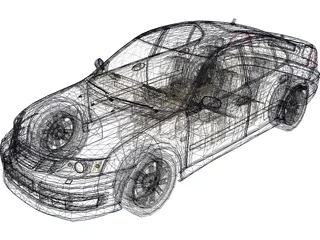 SAAB 9-3 3D Model