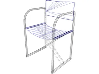Chair Folding 3D Model
