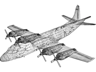 Lockheed P-3C Orion 3D Model