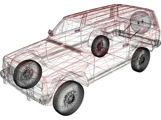 Jeep Cherokee (1994) 3D Model
