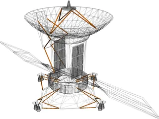 Magellan Satellite 3D Model