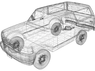 Ford Bronco (1995) 3D Model