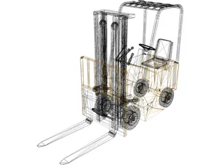 Forklift Yale Yard 3D Model