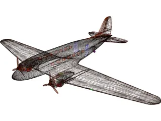 Douglas DC-3 3D Model